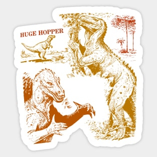 Huge Hopper Iguanodon in fall colors Sticker